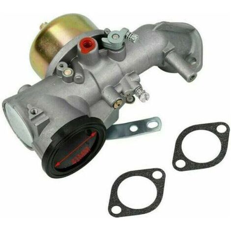 Carburador compatible con motores Briggs & Stratton de 12 HP. Números de pieza 491026, 491031, 281707. Funcionamiento suave y bajo consumo de combustible.