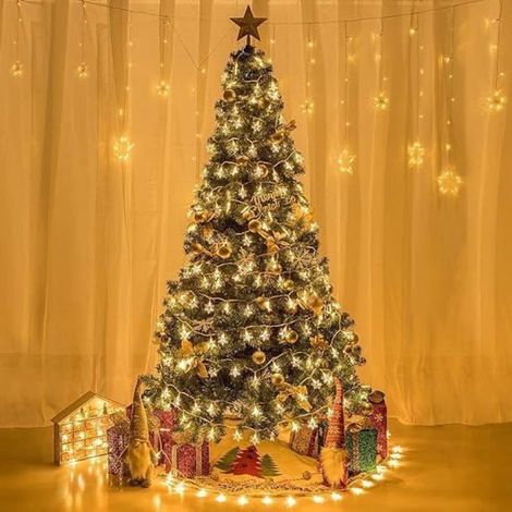 Guirlande lumineuse - - Flocon de neige - 6M - 40 LED - Piles - Intérieur (1/4)