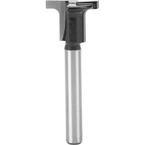 Decdeal Mèche de routeur à trou de serrure à fente en T, tige de 1/4 de pouce, 3/8 à 1/2 lames de diamètre, fraise à rainurer pour le travail du bois (1/5)
