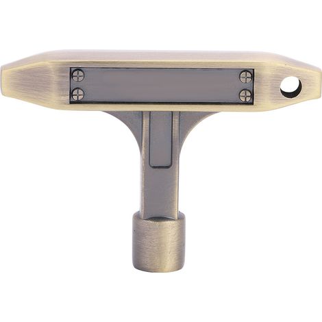 T-förmiger Stimmschlüssel aus Metall für Trommeln, 5,4 x 5,4 mm, Zubehör für Musikinstrumente, bronzefarben, 1 Stück (1/5)