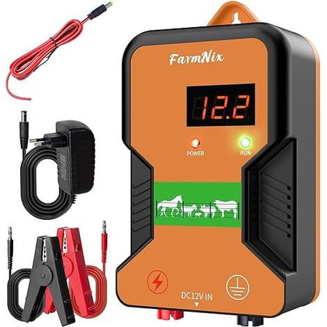 ClôTure éLectrique Pour Animaux de bétail de / 12kv 230V alimentation électrique de clôture de branchement pour la prévention de la faune, ferme, volaille, jardin (1/5)