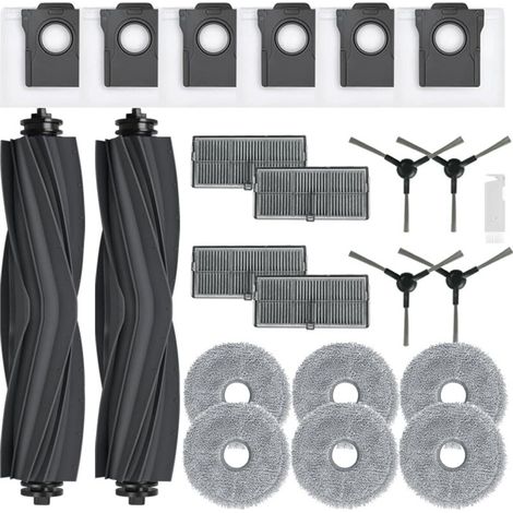 Kit d'accessoires pour Dreame L10s Ultra Gen 2/ L10s Pro Ultra Heat/ L40 Ultra AE/ X30 Ultra/Mova E30 Ultra, 2 Brosse Principale, 6 Sacs à Poussière, 6 Serpillere, 4 Filtres, 4 Brosse Latérale (1/5)