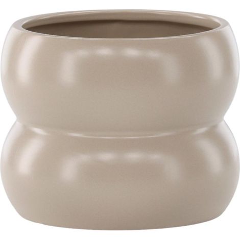 Pot Déco en Céramique "Dapne" 16cm Beige (1/4)