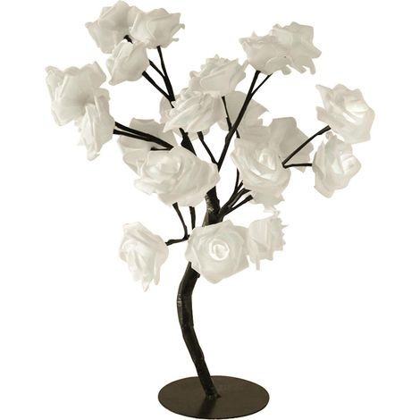 Leuchtende Rosenstrahl-Tischlampe für Mädchen und Frauen, ideal als Dekoration für Zuhause, Hochzeiten oder Weihnachten (1/5)