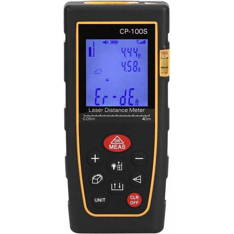 Télémètre Laser Télémètre Laser étanche et étanche à la poussière Télémètre Infrarouge Mesure de Distance Infrarouge Matériau ABS, pour la Construction et l'industrie (1/5)