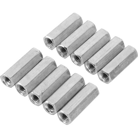 10 pièces entretoises hexagulaire à tige longue écrous à manchon filetés M6 x 25 (1/5)