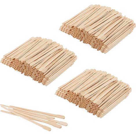 Lot de 1500 bâtonnets de cire à sourcils, petites spatules de cire de 8,8 cm, bâtons d'épilation pour visage, sourcils, spa, usage domestique (1/5)