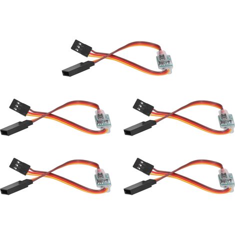 5 Pièces Inverseur de Signal Servo pour Modélisme RC, Inverseur de Rotation Servo 3.6V-24V 5A (1/5)