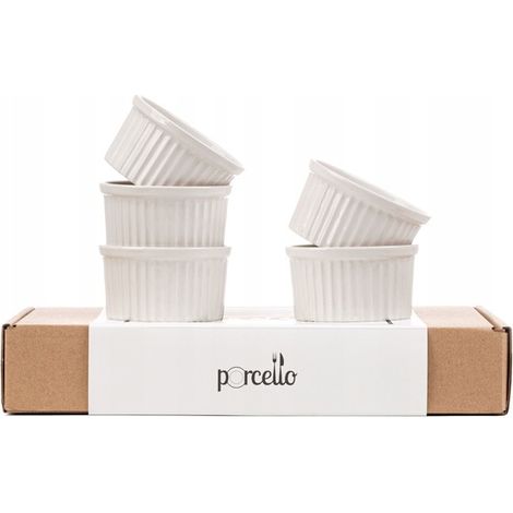 6 moldes individuales para hornear en freidora de aire, resistentes al calor, para crème brûlée y soufflé.