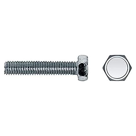 Scatola da 250 unità di viti metriche esagonali Ø6x25mm zincate