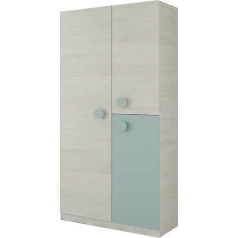 Guardaroba 3 Ante - Armadio Camera da Letto Grigio 52x90 cm
