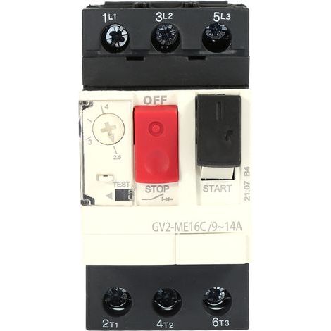 Disjoncteur de Protection Moteur GV2-ME16C 9-14A - Interrupteur Sectionneur pour Moteurs (1/5)