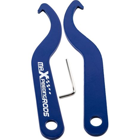 Steel Spanner Tool Wrench Wrenches Coilover Adjustment (2pcs) Powder Coated (1/5)