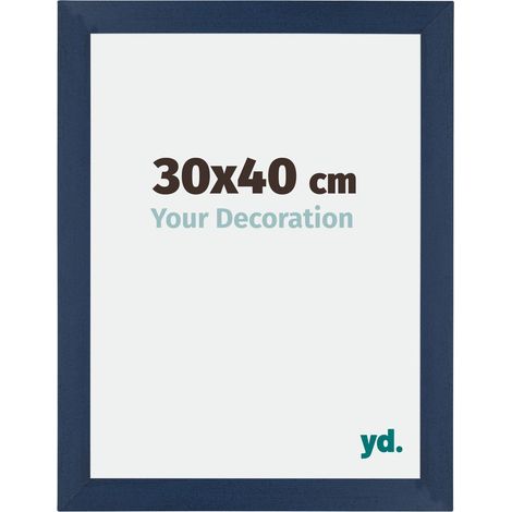 Cadre Puzzle 30x40 cm - Bleu Foncé Patiné - MDF - Mura. (1/5)