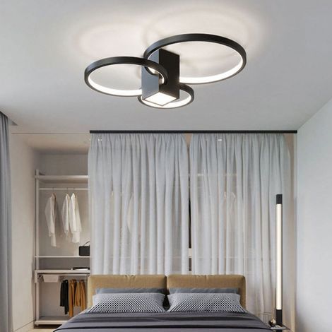 Plafonnier LED avec télécommande 3000K-6500K, 3 couleurs dimmables, lampe décorative moderne pour bureau, chambre, cuisine et dressing (1/5)