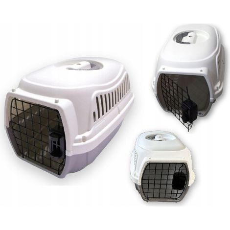 Jaula transportadora para gatos y perros (para aerolíneas)  48x32x30 (F071)