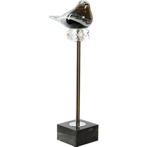 Marmorkristall Figur 18x9x442 Tricolor Vogel Marmorglas mehrfarbige Familie Farbfamilien Figuren Details Details Details (1/3)