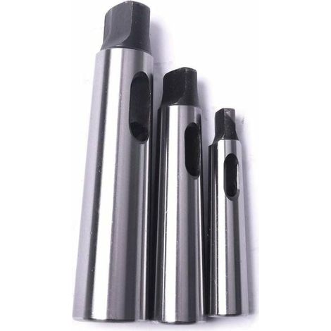 Cône Morse douille de perçage adaptateur de réduction pour tour à bois – Acier 45 – Précision 0,015 mm – Lot de 3 pièces (1/5)