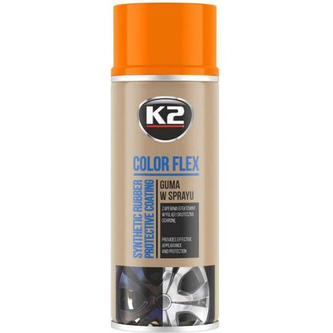 K2 plasti Dip Colour Flex barattoli de Paint Aerosol Sprayde 400 ml de plastica Arancione