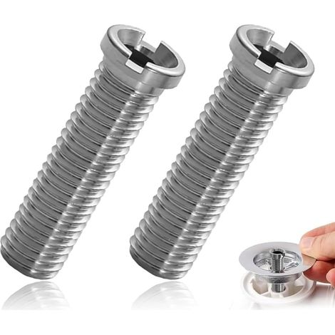 2 Pièces Vis Creuses Pour Éviers,M12 x 45 mm en Acier Inoxydable,Vis Accessoires de Bouchon de Crépine de Panier D'Évier Pour Cuisine,Convient Pour Évier à Tamis (1/5)