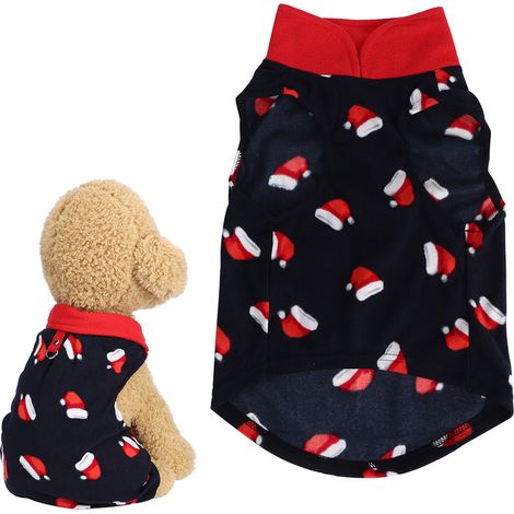 Robe De Noël Pour Chien - Vêtement Hiver En Polaire Doux - Pour Petit Chien Et Chat - 5 Tailles Disponibles (1/5)