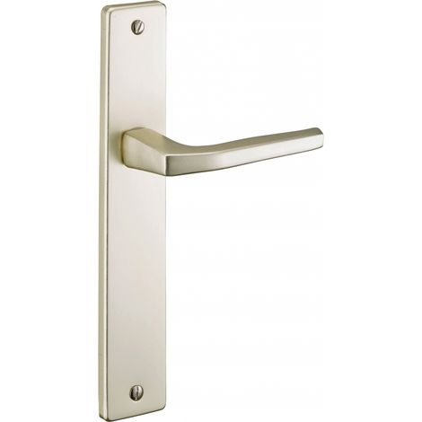 Thirard – Poignée de porte Picardie 195 mm – Aluminium embouti anodisé champagne – Carré 7 mm pour portes intérieures – Installation facile