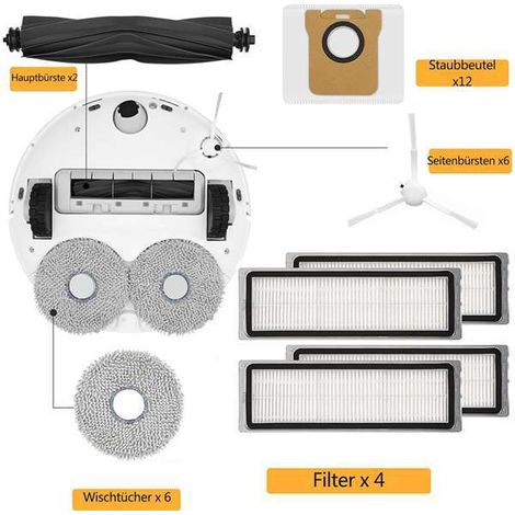1 Farbsatz: siehe Foto. Material: Kunststoff. Kompatibel mit Dreame L10s Ultra / L10 U.