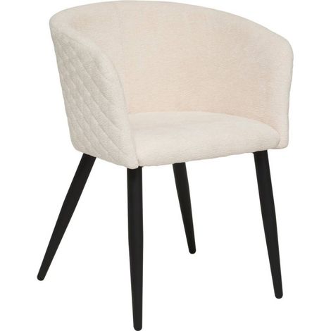 Fauteuil Marlo ivoire L55xp55xH76cm - Atmosphera créateur d'intérieur (1/5)