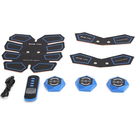 EMS muscle stimulation device for abdominal and body massage, ideal for fitness. - AquaForge (1/5)