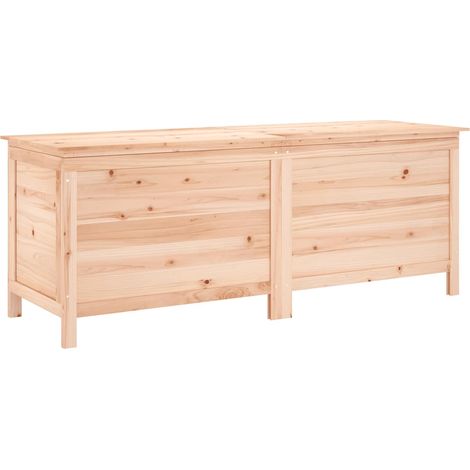 Boîte de rangement de jardin 150x50x56,5 cm bois massif sapin