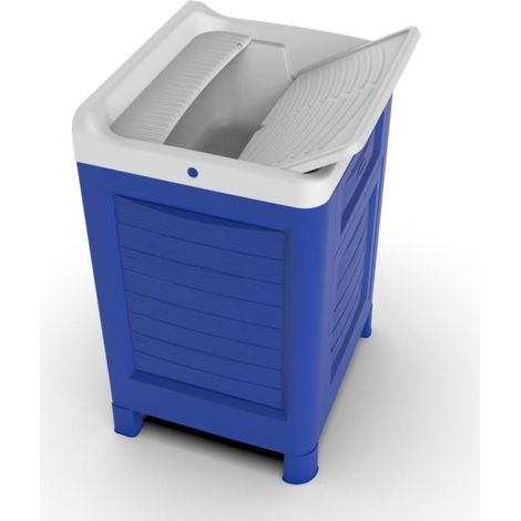 Sous vasque - Artu - 60 x 51 x 89 cm - Bleu - Livraison gratuite (1/4)
