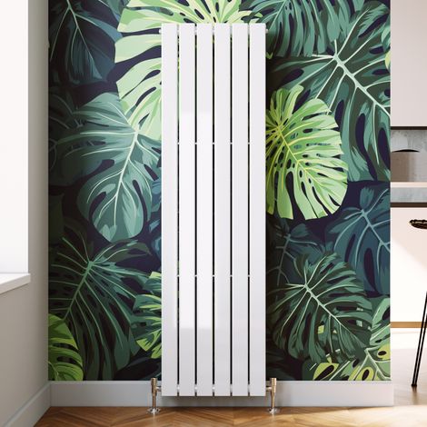 ELEGANT 1600 x 452 mm Designer Vertical Column Radiator White Double Flat Panel (1/5)
