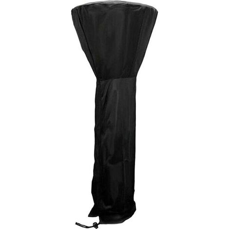 (226X85X48cm Noir)Housse pour Parasol Chauffant en 210D Oxford Imperméable,Couverture de Chauffage Patio,Bache de Protection pour Chauffage (1/4)