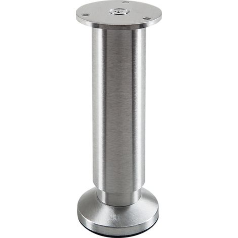 4er Pack - Möbelfuß ALPHA Alu gebürstet Höhe 150 mm (1/5)