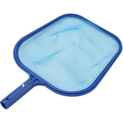 Épuisettes de Surface pour Piscine, Feuille Professionnelle en Plastique Rake Net Mesh Skimmer Clean Tool pour Piscine étang Bain à remous Fountain Fish Tank Bleu (1/4)