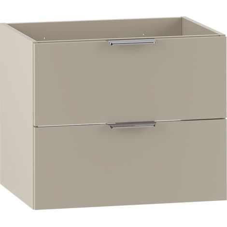 Waschtischunterschrank 60cm Astrid mit 2 Schubladen, Kaschmir