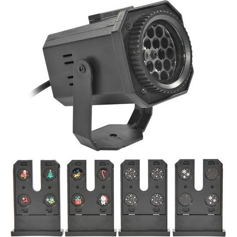 Projecteur Lumineux De Noeud De Neige Et Flocon De Neige Avec Motif De Fête, Norme Européenne 220V (1/2)