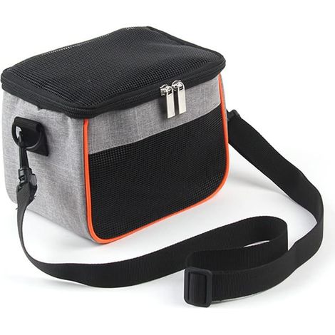 1 Sac de transport pour petits animaux, sangle ajustable, maille respirante, intérieur doux, pour hamster lapin écureuil..