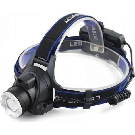 Linterna frontal LED recargable CREA potente, linterna frontal ajustable con cable USB para pesca, ciclismo, senderismo, correr y camping. (1/5)