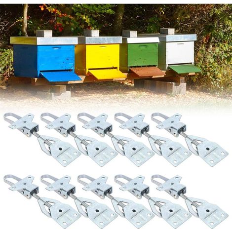 10 Sets Adjustable Beehive Connectors, Beekeeping Box Buckle, Beehive Fixing Tool, Beekeeping Equipment (1/5)