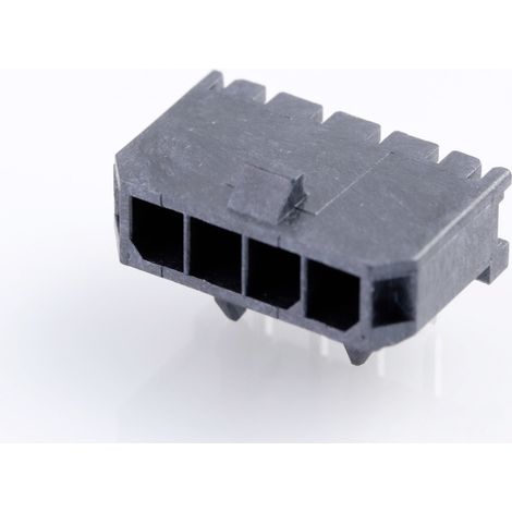 Molex Einbau-Stiftleiste (Standard)  Polzahl Gesamt 4 Rastermaß: 3 mm 436500400 1 St. Tray