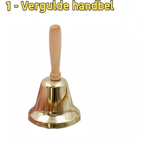 1 pièce Cloche à main dorée multifonction, cloche d’animation, adaptée pour la décoration de Noël (1/5)