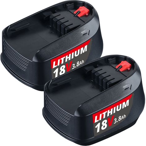 2X Pour Bosch 18V 3.8Ah PSB 18 LI,PST 18 LI,PSR 18 LI,PST 18 Li,1600A005B0 Batterie PBA
