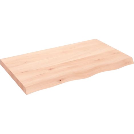 Maison Exclusive - Comptoir de salle de bain 100x60x(2-6)cm bois massif non traité