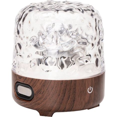 Projecteur de lumière avec haut-parleur Bluetooth intégré - Projecteur de lumière effet vagues - 16 couleurs d'ambiance - Télécommande et batterie rechargeable - Idéal pour la décoration intérieure et