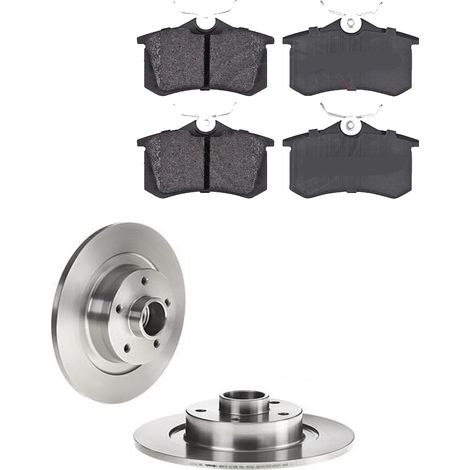 KIT FRENI POSTERIORI compatibile con RENAULT SCÉNIC IV (J9) - DISCHI + PASTIGLIE OEM: P 68 024 , P 68 064 / 18604C /SOSTITUZIONE DIRETTA/BASSA POLVERE/SILENZIOSO