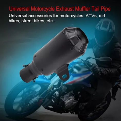 Motorradauspuff-Schalldämpferrohre 38-51 mm, Edelstahl-Endrohr, hochtemperaturbeständiges modifiziertes Zubehör mit DB-Killer für ATV Dirt Bike. (1/5)