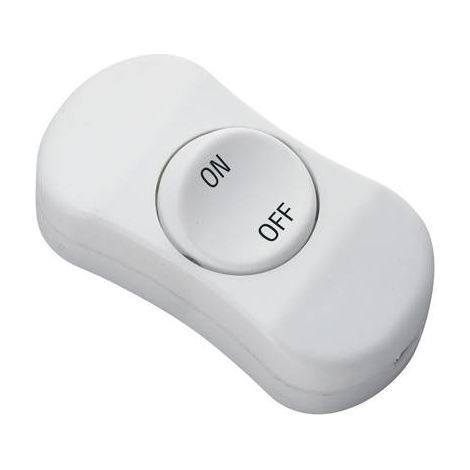 Interrupteur pour câble souple TRU COMPONENTS TC-R13-901 1587934 blanc 1 x Off/On 6 A 1 pc(s) S640211 (1/2)