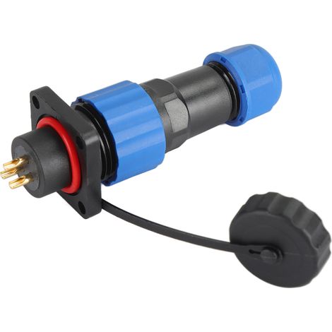 Wasserdichter IP68-Stecker, SP163 3-poliger quadratischer Luftfahrtstecker, 380 V 10 A Industrieadapter, Schraubklemme, professioneller Einsatz (1/5)
