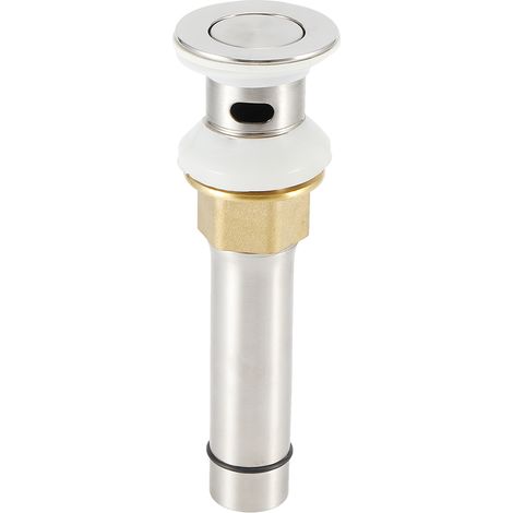 Bonde de lavabo en acier inoxydable 304, accessoires de cuisine et de salle de bain, type B, bonde à clapet avec trou LQ-5391 (1/5)